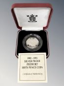 Royal Mint : 1993 United Kingdom Proof Silver Piedfort Fifty-Pence Coin, 27 g,