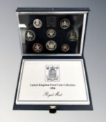 Royal Mint : 1986 United Kingdom Proof Coin Collection, Eleven Centuries in Minting, 8 coins in all,