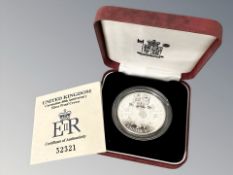 Royal Mint : 1993 United Kingdom Coronation 40'th Anniversary Silver Proof Crown, 28.