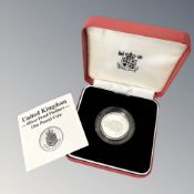 Royal Mint : 1987 United Kingdom Silver Proof Piedfort One Pound Coin, 19g,