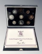 Royal Mint : 1983 United Kingdom Proof Coin Collection, 8 coins in all, with booklet, cased.