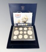 Royal Mint : 2005 United Kingdom Proof Coin Collection, Nelson/Trafalgar, 12 coins in all,