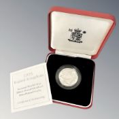 Royal Mint : 1995 United Kingdom Second World War Siver Proof Piedfort Two-Pound Coin, 31.