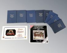 Royal Mint : Queen Elizabeth Crown Collection 1953 - 1990, 8 coins in all, in original card wallet,