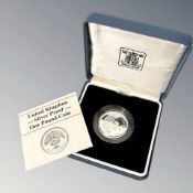 Royal Mint : 1987 United Kingdom Silver Proof One Pound Coin, 9.