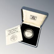 Royal Mint : 1987 United Kingdom Silver Proof One Pound Coin, 9.
