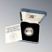 Royal Mint : 1984 United Kingdom Silver Proof One Pound Coin, 9.