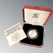 Royal Mint : 1984 United Kingdom Silver Proof Piedfort One Pound Coin, 19g,