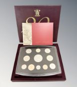 Royal Mint : 2003 United Kingdom Proof Set, 11 coins in all, with booklet, boxed.