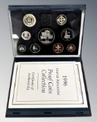 Royal Mint : 1996 United Kingdom Proof Coin Collection, The 70'th Birthday of Her Majesty The Queen,