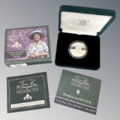 Royal Mint : 2000 Queen Elizabeth The Queen Mother Centenary Year Silver Piedfort Crown, 26.
