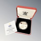 Royal Mint : 1997 United Kingdom Golden Wedding Anniversary Silver Proof Five Pounds,