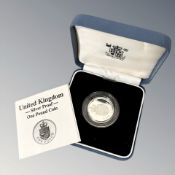 Royal Mint : 1988 United Kingdom Silver Proof One Pound Coin, 9.