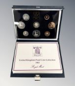 Royal Mint : 1983 United Kingdom Proof Coin Collection, 8 coins in all, with booklet, cased.