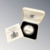 Royal Mint : 1980 United Kingdom Her Majesty Queen Elizabeth The Queen Mother 80'th Birthday Silver