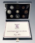 Royal Mint : 1983 United Kingdom Proof Coin Collection, 8 coins in all, with booklet, cased.