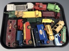 A group of 20th century die cast vehicles including Dinky Super Toys,