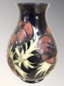 A modern Moorcroft bulbous vase, height 13.