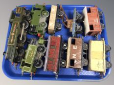 A group of 20th century tin plate rolling stock