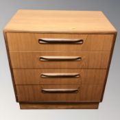 A G-Plan teak Fresco four drawer chest,