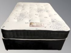 A 4'6 divan with optimum sleep mattress