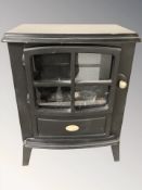 A Dimplex heater in the form of a stove, height 55 cm.