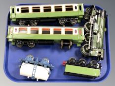 A group of 20th century tin plate rolling stock