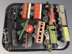 A group of 20th century tin plate rolling stock