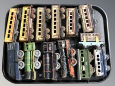 A group of 20th century tin plate rolling stock