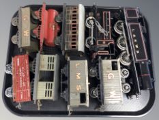 A group of 20th century tin plate rolling stock