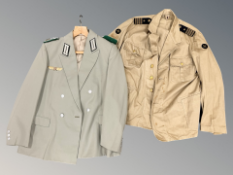 Two reproduction military tunics