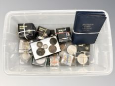 A group of Georgian and later coins, crowns,