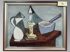 Mid Twentieth Century Spanish School : Still Life with a Jug,
