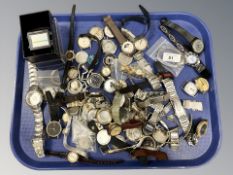 A large quantity of assorted wristwatches, Omega, Bulova,