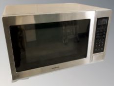 A Kenwood stainless steel microwave