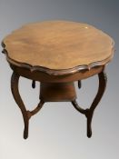 An Edwardian occasional table,