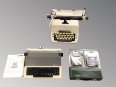 An Adler Universal 40 typewriter,