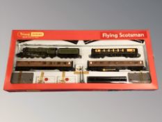A Triang Hornby Flying Scotsman train set in packaging