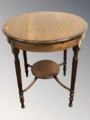 A 20th century mahogany occasional table,