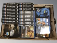 A quantity of blu-ray discs, some sealed,