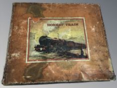 A 20th century Hornby tin plate train set,