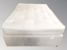A 4'6 divan and mattress