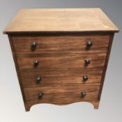 A mahogany commode chest,