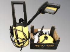 A pressure washer and attachments