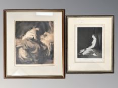 Gerald Spencer Pryse (1882-1956) Mother and child, lithograph, signed and numbered 19/40,