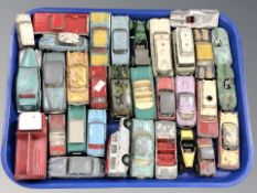 A group of 20th century play worn die cast cars including Corgi etc