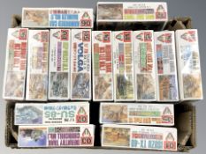 Fifteen Japanese military scale modelling kits,