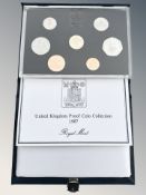 A Royal Mint 1987 United Kingdom Proof Coin Set,