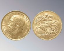 A George V gold full sovereign 1914
