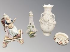 A Meissen-style porcelain 